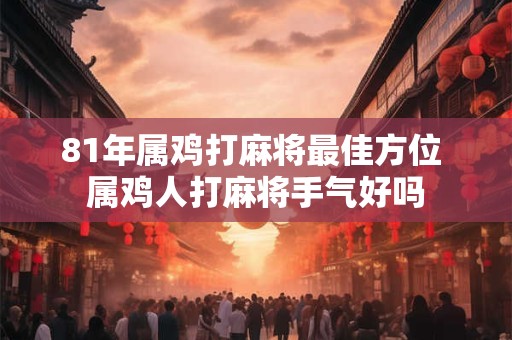 81年属鸡打麻将最佳方位 属鸡人打麻将手气好吗