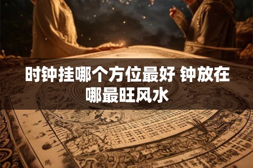 时钟挂哪个方位最好 钟放在哪最旺风水