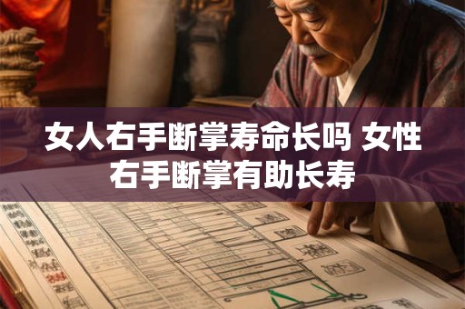 女人右手断掌寿命长吗 女性右手断掌有助长寿