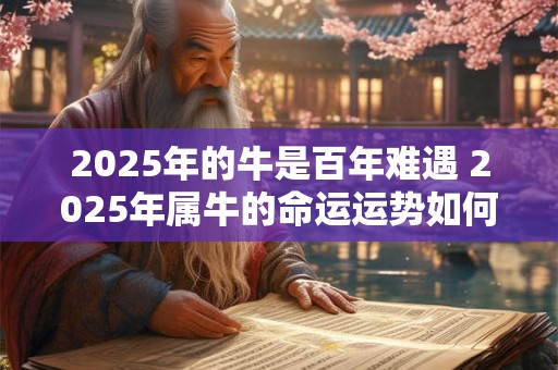 2025年的牛是百年难遇 2025年属牛的命运运势如何