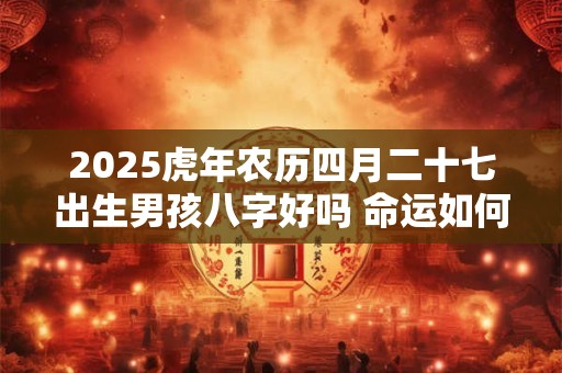 2025虎年农历四月二十七出生男孩八字好吗 命运如何