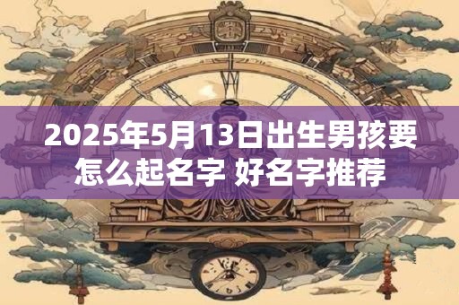 2025年5月13日出生男孩要怎么起名字 好名字推荐