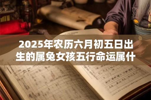 2025年农历六月初五日出生的属兔女孩五行命运属什么