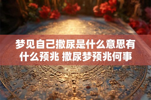 梦见自己撒尿是什么意思有什么预兆 撒尿梦预兆何事