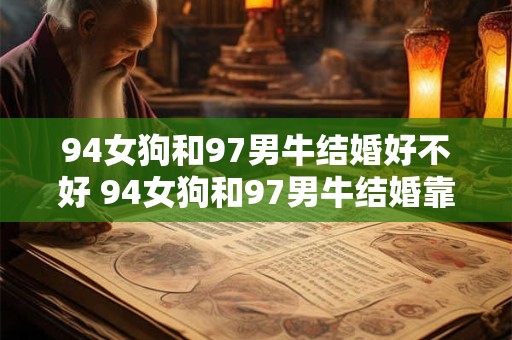 94女狗和97男牛结婚好不好 94女狗和97男牛结婚靠谱吗