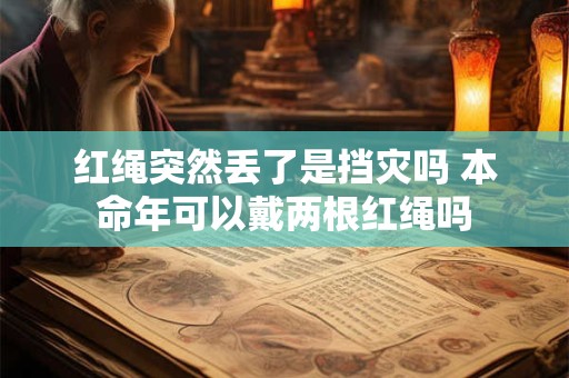 红绳突然丢了是挡灾吗 本命年可以戴两根红绳吗