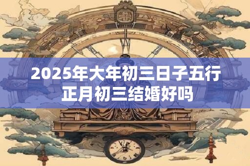 2025年大年初三日子五行 正月初三结婚好吗
