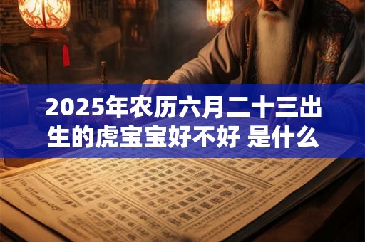 2025年农历六月二十三出生的虎宝宝好不好 是什么命