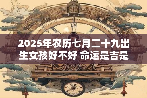 2026年农历七月二十九出生女孩好不好 命运是吉是凶
