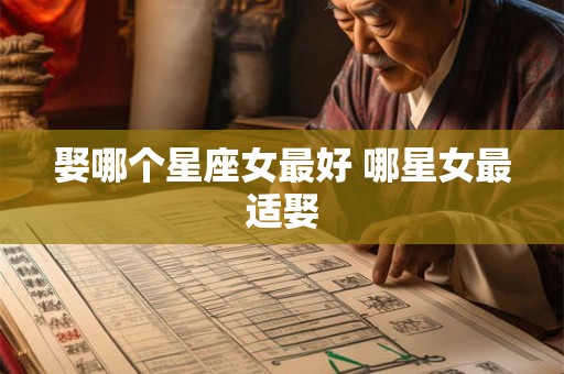 娶哪个星座女最好 哪星女最适娶