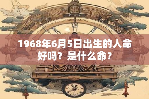 1968年6月5日出生的人命好吗？是什么命？