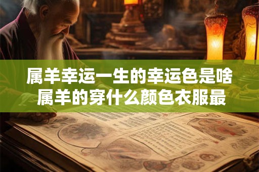 属羊幸运一生的幸运色是啥 属羊的穿什么颜色衣服最旺运