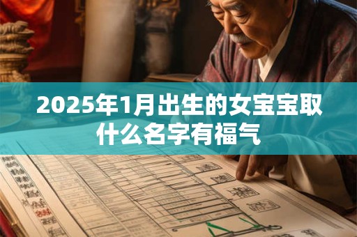 2025年1月出生的女宝宝取什么名字有福气