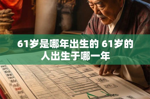 61岁是哪年出生的 61岁的人出生于哪一年