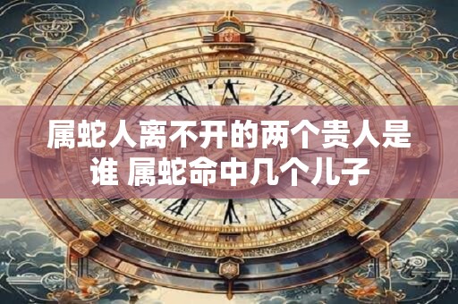 属蛇人离不开的两个贵人是谁 属蛇命中几个儿子