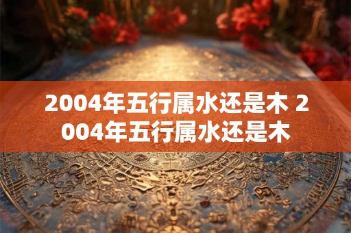 2004年五行属水还是木 2004年五行属水还是木