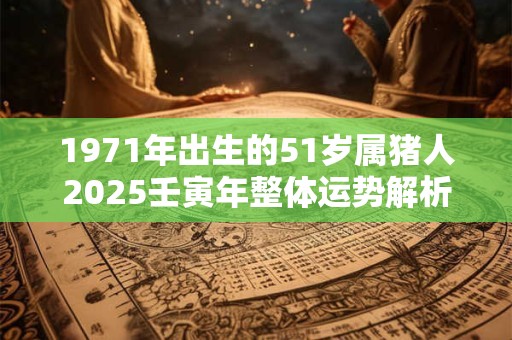 1971年出生的51岁属猪人2025壬寅年整体运势解析