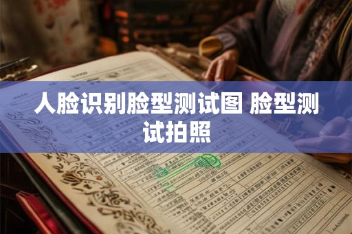 人脸识别脸型测试图 脸型测试拍照