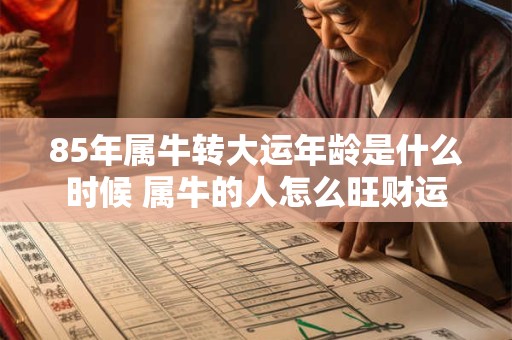 85年属牛转大运年龄是什么时候 属牛的人怎么旺财运