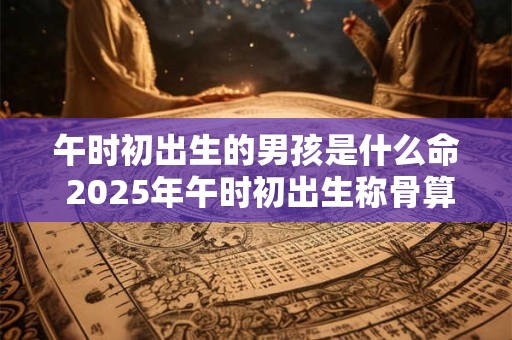 午时初出生的男孩是什么命 2026年午时初出生称骨算命