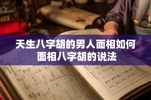 天生八字胡的男人面相如何 面相八字胡的说法