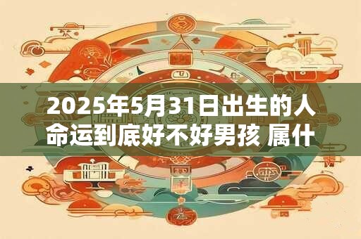 2025年5月31日出生的人命运到底好不好男孩 属什么命