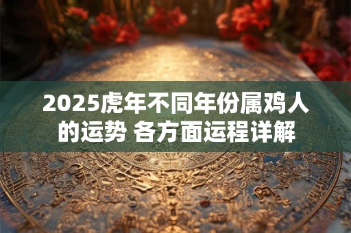 2025虎年不同年份属鸡人的运势 各方面运程详解