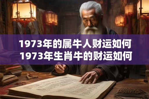 1973年的属牛人财运如何 1973年生肖牛的财运如何