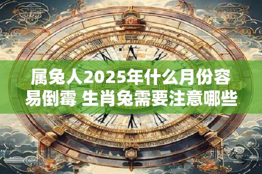 属兔人2025年什么月份容易倒霉 生肖兔需要注意哪些方面