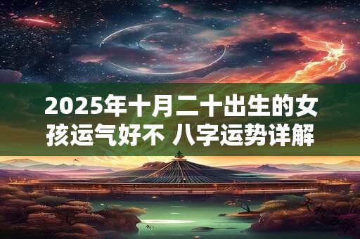 2025年十月二十出生的女孩运气好不 八字运势详解