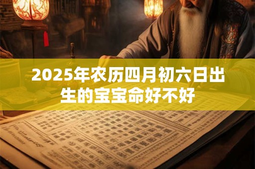 2025年农历四月初六日出生的宝宝命好不好 2025年农历四月初六日出生的宝宝命好不好