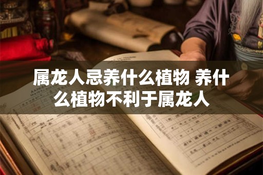 属龙人忌养什么植物 养什么植物不利于属龙人