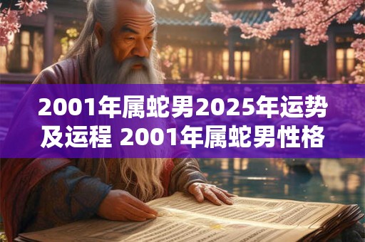 2001年属蛇男2025年运势及运程 2001年属蛇男性格特点