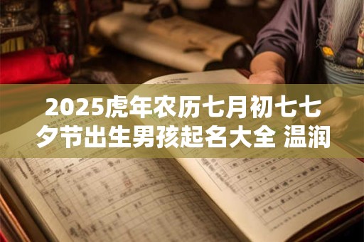 2025虎年农历七月初七七夕节出生男孩起名大全 温润如玉