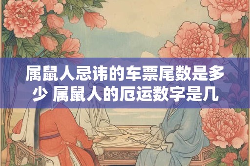 属鼠人忌讳的车票尾数是多少 属鼠人的厄运数字是几