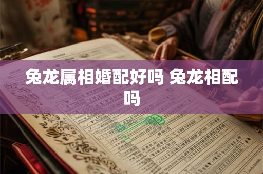 兔龙属相婚配好吗 兔龙相配吗