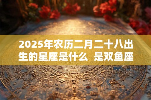2025年农历二月二十八出生的星座是什么  是双鱼座吗