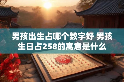 男孩出生占哪个数字好 男孩生日占258的寓意是什么