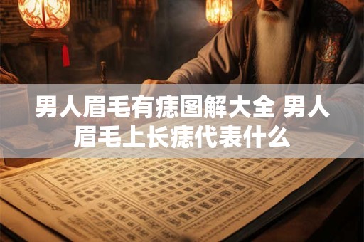 男人眉毛有痣图解大全 男人眉毛上长痣代表什么