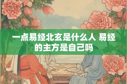一点易经北玄是什么人 易经的主方是自己吗