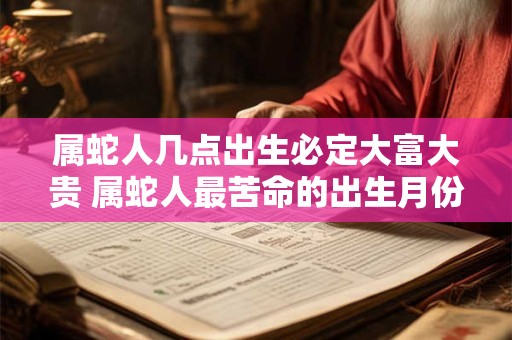 属蛇人几点出生必定大富大贵 属蛇人最苦命的出生月份
