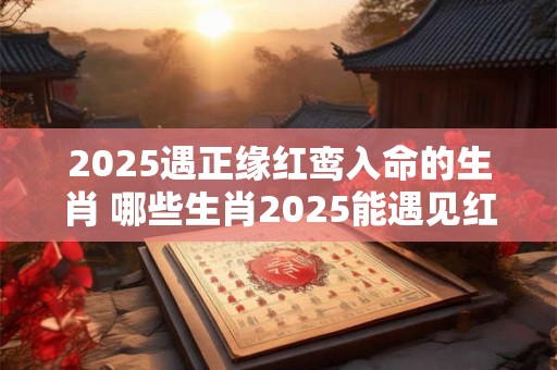 2025遇正缘红鸾入命的生肖 哪些生肖2025能遇见红鸾入命