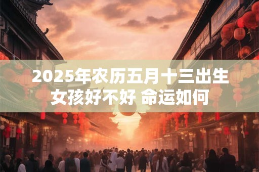 2025年农历五月十三出生女孩好不好 命运如何
