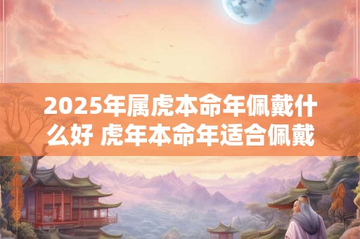 2025年属虎本命年佩戴什么好 虎年本命年适合佩戴什么 2025年属虎本命年佩戴什么好 虎年本命年适合佩戴什么