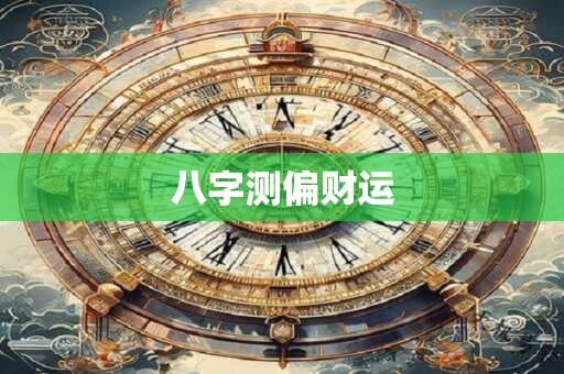 八字测偏财运