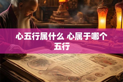 心五行属什么 心属于哪个五行