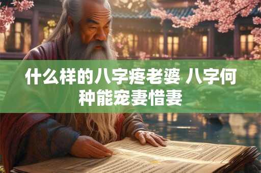 什么样的八字疼老婆 八字何种能宠妻惜妻