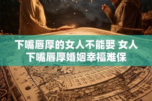 下嘴唇厚的女人不能娶 女人下嘴唇厚婚姻幸福难保