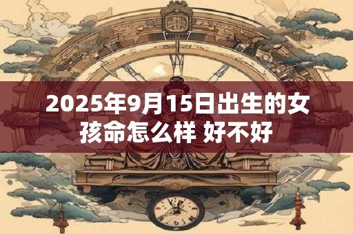 2025年9月15日出生的女孩命怎么样 好不好