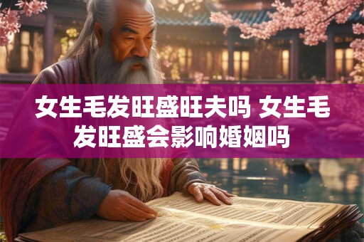 女生毛发旺盛旺夫吗 女生毛发旺盛会影响婚姻吗